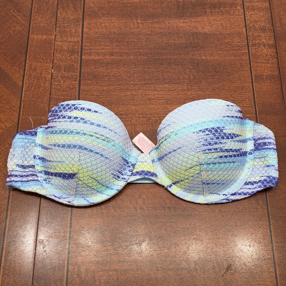 Victoria's Secret Bra Womens 34A Blue Multi-Way Strapless Convertible Lingerie